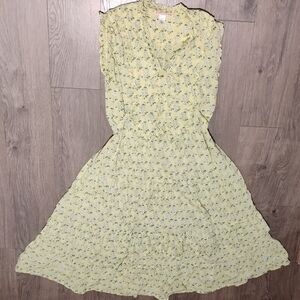 Banjanan Light Yellow Floral Maxi Dress